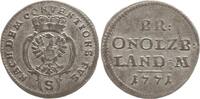 Brandenburg-Ansbach 2 1/2 Kreuzer Christian Friedrich Karl Alexander, 1757 - 1791, Schwabach -