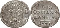 Brandenburg-Ansbach 2 1/2 Kreuzer Christian Friedrich Karl Alexander, 1757 - 1791, Schwabach -