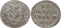Brandenburg-Ansbach 2 1/2 Kreuzer Christian Friedrich Karl Alexander, 1757 - 1791, Schwabach -