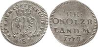 Brandenburg-Ansbach 2 1/2 Kreuzer Christian Friedrich Karl Alexander, 1757 - 1791, Schwabach -