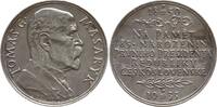 Tschechoslowakei Silbermedaille v. O. Spaniel, a.d. 85. Geburtstag des Präsidenten T. G. Masaryk, 1850 - 1937 -