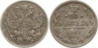 Russland 20 Kopeken Nikolaus II., 1894 - 1917, St. Petersburg -