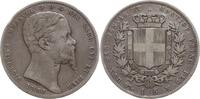 Italien, Haus Savoyen und Sardinien 5 Lire Genua, Vittorio Emanuele II., 1849 - 1861, Genua -