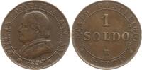 Vatikan 1 Soldo Pius IX., 1846 - 1878, An XXI, großer Kopf, große Ziffern -