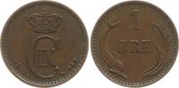 Dänemark, Königreich 1 Öre Christian IX., 1863 - 1906 -