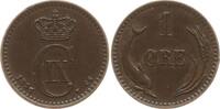 Dänemark, Königreich 1 Öre Christian IX., 1863 - 1906 -