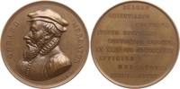Belgien, Königreich, Brüssel, Stadt Bronzemedaille, RR! von Simon (Stempel des 19.Jh.), auf Mercator, Prägung anlässlich Weltausstellung -