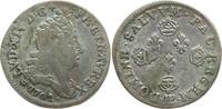 Frankreich, Königreich 11 Sols aux 4 couronnes de Strasbourg Ludwig XIV., 1643 - 1715, Straßburg -