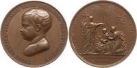 Frankreich, Königreich Bronzemedaille Ludwig XVIII., v. Gayrard, auf die Taufe des Herzogs von Bordeaux -