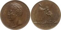 Frankreich, Königreich, Reims, Stadt Bronzemedaille Karl X., 1824 - 1830, von Gayrard, auf seine Krönung durch den Erzbischof -
