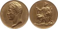 Frankreich, Königreich, Reims, Stadt Messingmedaille Karl X., 1824 - 1830, von Gayrard, auf seine Krönung durch den Erzbischof -