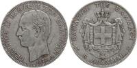 Griechenland, Königreich 5 Drachmen Georg I., 1863 - 1913 -