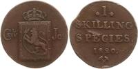 Königreich Norwegen 1 Skilling Carl XIV. Johann, 1818 - 1844 -