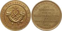 Portugal, Stadt Lissabon Vergoldete Bronzemedaille Luiz I., 1861 - 1889, auf die Verbesserung der Hafenanlagen -