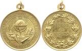 Chile, Santiago de Chile Tragbare vergoldete Bronzemedaille Signatur A.B.C., Verdienstmedaille des Industrie- und Handelsinstituts -