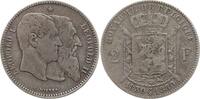 Belgien, Königreich 2 Francs Leopold II., 1865 - 1909, 50 Jahre Staatsgründung -