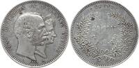 Dänemark, Königreich 2 Kronen Christian IX., 1863 - 1906, Goldene Hochzeit -