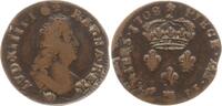 Frankreich, Königreich Deux deniers de Strasbourg Ludwig XIV., 1643 - 1715, Straßburg -