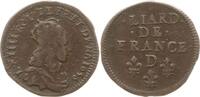 Frankreich, Königreich Liard de France Ludwig XIV., 1643 - 1715, Vimy (Neuville / S.) -