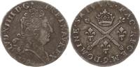 Frankreich, Königreich 10 Sols aux insignes Ludwig XIV., 1643 - 1715, Rennes, Jahreszahl schwer lesbar -