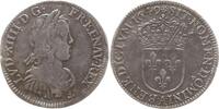 Frankreich, Königreich 1/4 Ecu à la mèche longue Ludwig XIV., 1643 - 1715, Paris -