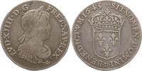 Frankreich, Königreich 1/4 Ecu à la mèche courte Ludwig XIV., 1643 - 1715, Lyon -