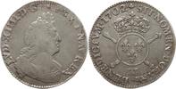 Frankreich, Königreich 1/2 Ecu aux insignes, buste du type aux palmes Ludwig XIV., 1643 - 1715, Lille, réformation -