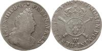Frankreich, Königreich 1/2 Ecu aux insignes, buste du type aux palmes Ludwig XIV., 1643 - 1715, Lille, réformation -