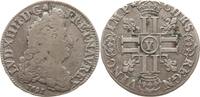 Frankreich, Königreich 1/2 Ecu aux 8 L Ludwig XIV., 1643 - 1715, Bourges, réformation -