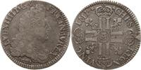 Frankreich, Königreich 1/2 Ecu aux 8 L Ludwig XIV., 1643 - 1715, Metz, réformation -