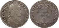 Frankreich, Königreich 1/2 Ecu a la mèche longue Ludwig XIV., 1643 - 1715, Angers -