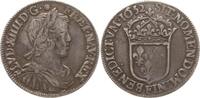 Frankreich, Königreich 1/2 Ecu a la mèche longue Ludwig XIV., 1643 - 1715, Angers -