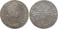 Frankreich, Königreich Ecu aux 8 L Ludwig XIV., 1643 - 1715, Paris, réformation -