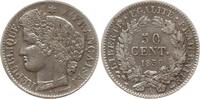 Frankreich, 2. Republik 50 Centimes Typ Cérès, Paris -
