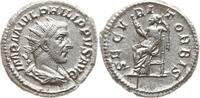 Römische Kaiserzeit Antoninian Philippus I. Arabs, 244 - 249, Securitas sitzt nach links, hält Zepter -