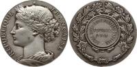 Frankreich, 3. Republik, Gard Versilberte Bronzemedaille von Arthus Bertrand, Fournès bei Avignon, Ecole Superieure Professionelle -