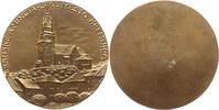 Stadt Kremnitz (Kremnica) Große Bronzemedaille von Antonin Ham, 1899 - 1965, Stadtansicht mit Kirche -