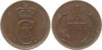 Dänemark, Königreich 1 Öre Christian IX., 1863 - 1906 -