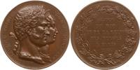 Belgien, Königreich Bronzemedaille Leopold I., 1831 - 1856, v. Borrel, auf den Aufenthalt des Königpaars in Paris -