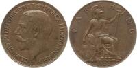 Großbritannien Farthing George V., 1910 - 1936 -