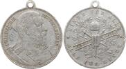 Deutschland, Kaiserreich, Preußen, Königreich Tragbare Aluminiummedaille Friedrich III., 1888, Einer für Alle - Alle für Einen, Feuerwehr Utensilien -