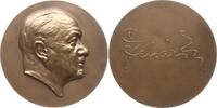 Berühmte Personen - Musiker und Komponisten Große Bronzemedaille von Anton Gerhart, auf den österreichischen Komponisten Franz Lehár, 1870 - 1948 -