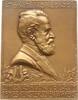 Einseitige Bronzeplakette 1913 Österreich, Kaiserreich, Stadt Wien v. Weinberger, auf den Operettenkomponisten Karl Rudolf Weinberger, 1861 - 193...