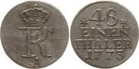 Brandenburg-Preußen 1/48 Taler Friedrich II., 1740 - 1786, Berlin, Beizeichen Sterne -