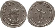 Römische Kaiserzeit Antoninian Gallienus, 253-268, Antiochia, Sol steht n.r., hält Globus -