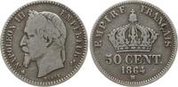 Frankreich, Kaiserreich 50 Centimes Napoleon III., 1852 - 1870, Straßburg -