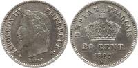 Frankreich, Kaiserreich 20 Centimes Napoleon III., 1852 - 1870, Straßburg -
