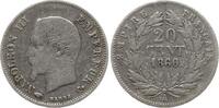 Frankreich, Kaiserreich 20 Centimes Napoleon III., 1852 - 1870, Paris -