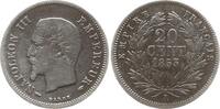Frankreich, Kaiserreich 20 Centimes Napoleon III., 1852 - 1870, Paris -