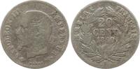 Frankreich, Kaiserreich 20 Centimes Napoleon III., 1852 - 1870, Straßburg -